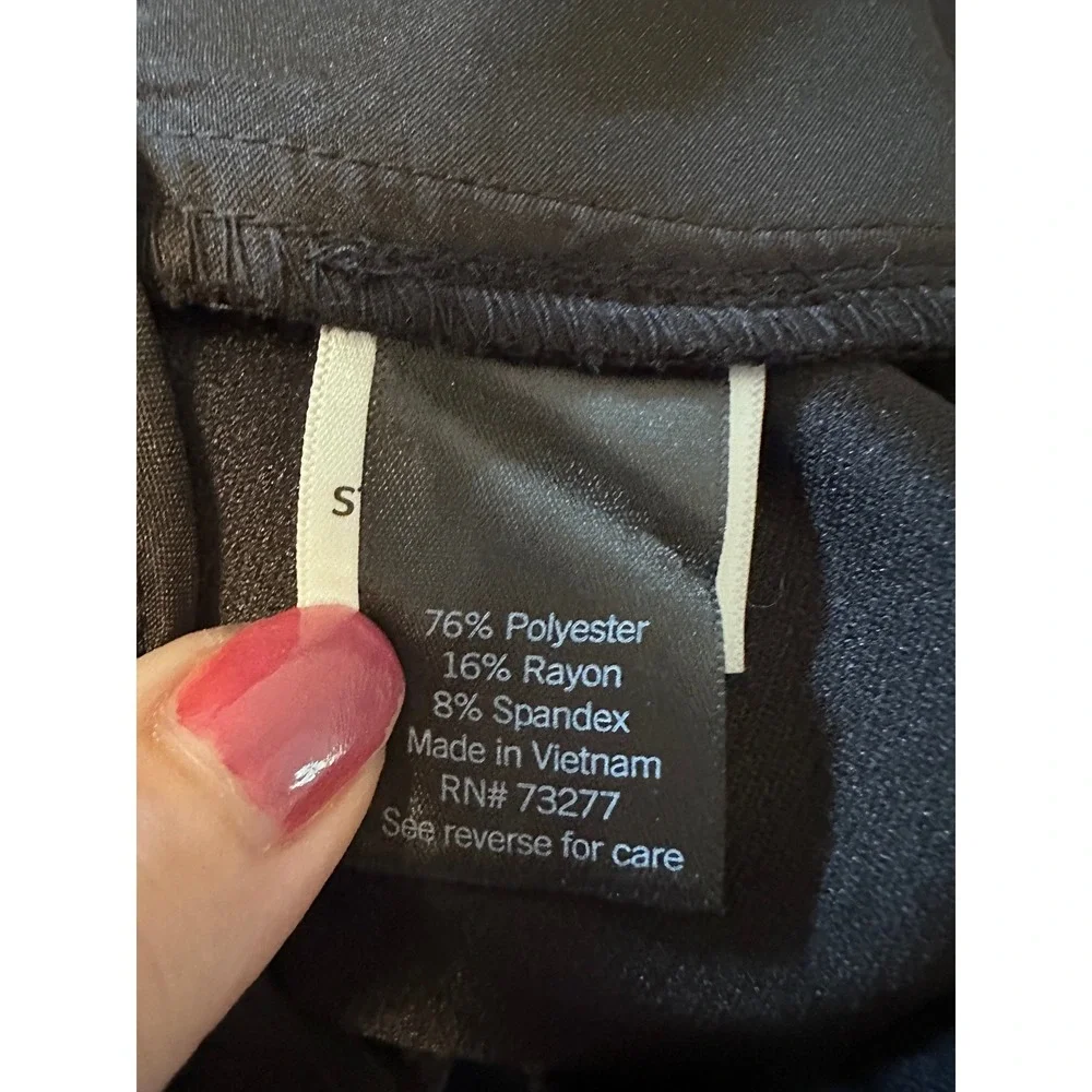Simply Vera Vera Wang Flare Pants 16 Black Stretch Dress Trousers